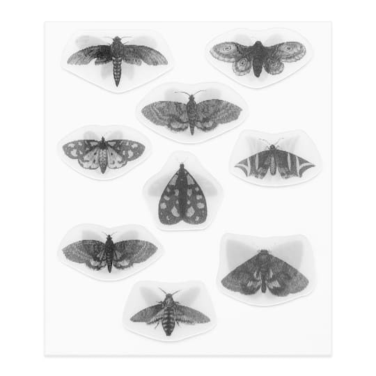 Black & White Moth Lenticular Stickers by Recollections™